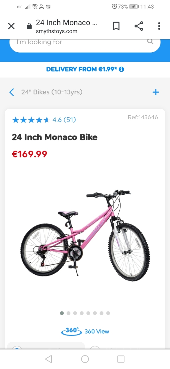 24 inch monaco bike